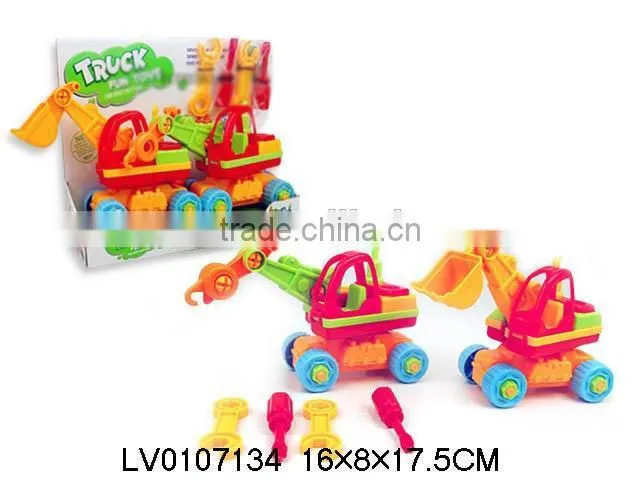 Plastic DIY car truck for klids