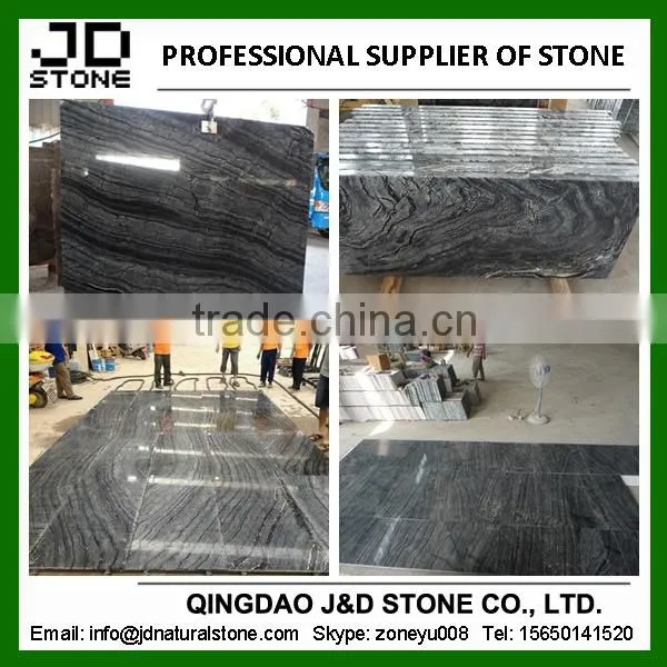 black tree marble slab/ black wood vein marble slab