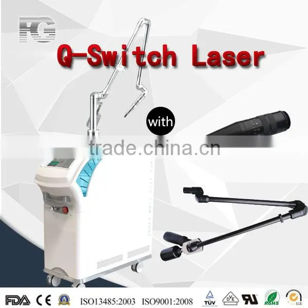 2015 Newest Q Switched Nd Yag Laser Tattoo Remover professional for doctors
