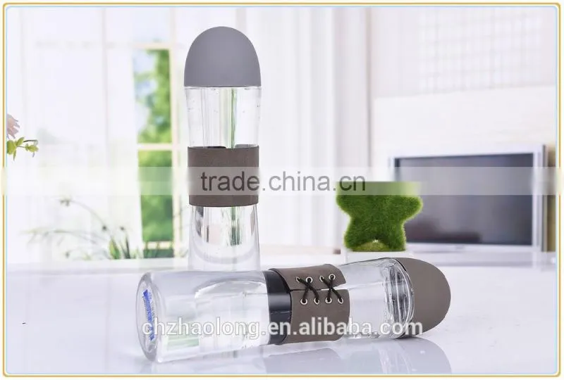 promotional plastic water bottle clear plastic drinking water bottle with fancy design