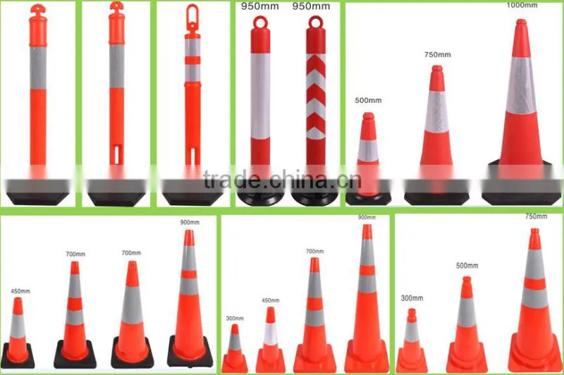 Orange Flexible EVA Plastic Warning Delineator Post