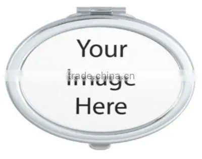 Sublimation heat transfer printing heart makeup mirror ,cosmetic mirror