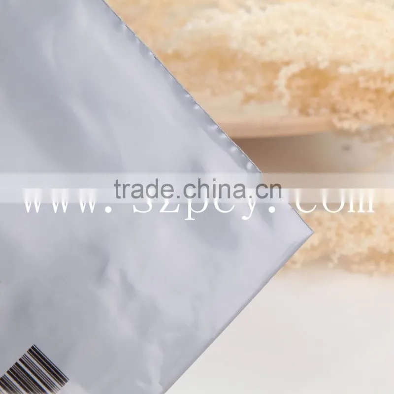 gray self-adhesive back sealed plastic pe bag