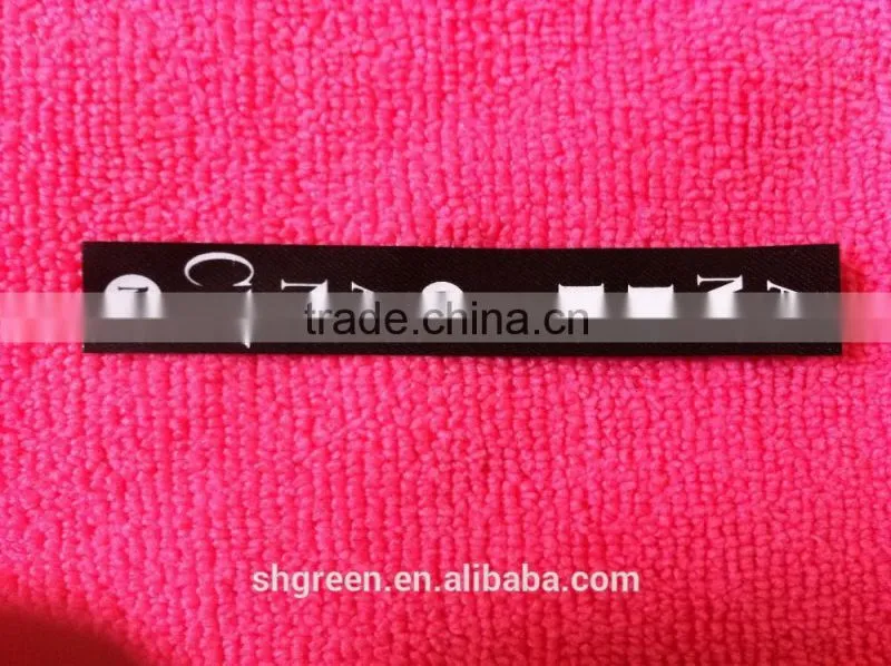 Mitre fold surcoat neckline printing label