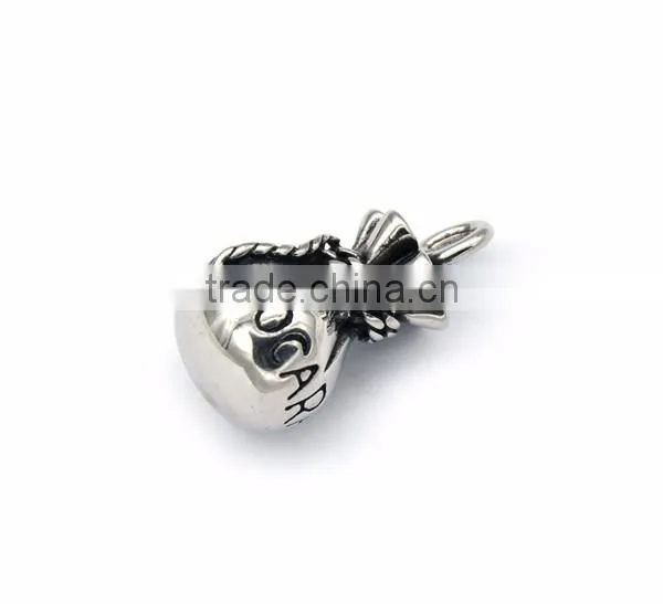 2017 Unique Design Silver Casting Stainless Steel Purse Pendant Dollar Charm Jewelry Unisex