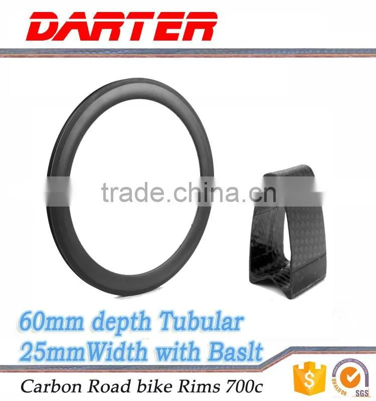 China factory tire components good toughness 16-36H carbon bike rim 700c