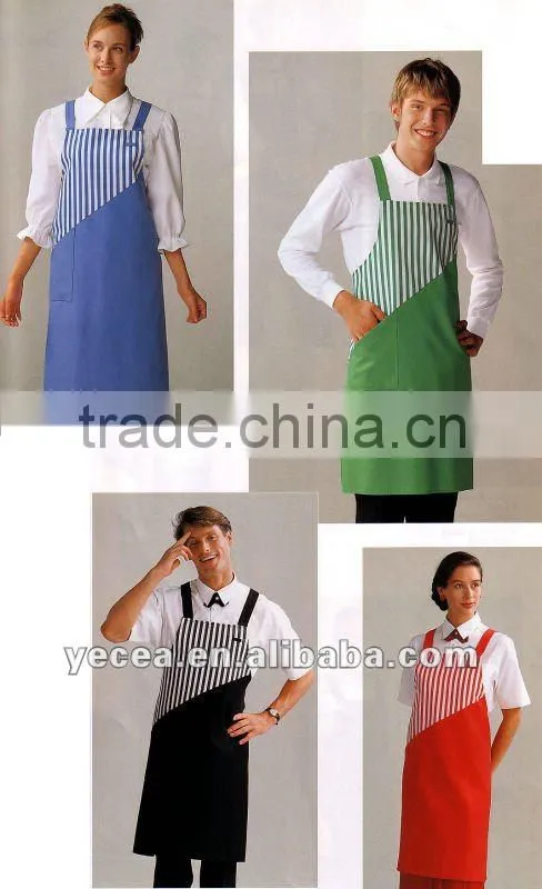 HOT selled unisex resturant chef and waiter apron uniform