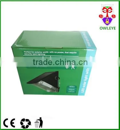 solar motion sensor security light,solar sensor light with PIR,IP44 outdoor solar sensor light