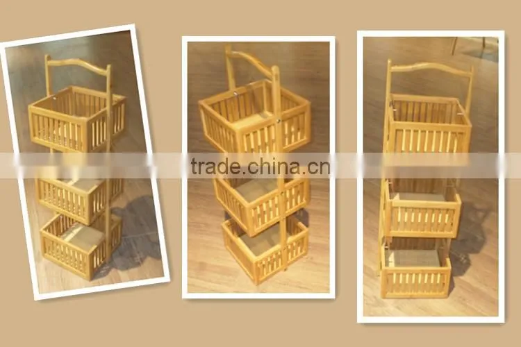 Chinese traditional style bamboo storage basket