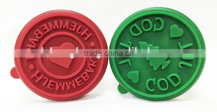 unique funny silicone and wood cookie stamp baking stamp baking tools
