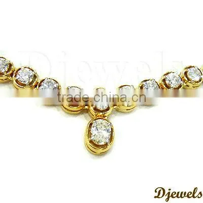 Diamond Gold Necklaces, Bridal Diamond Necklaces, Diamond Jewelry