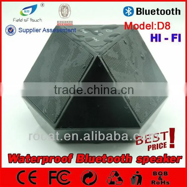 My Speaker D8 black diamond waterproof hifi speaker, NFC Speaker,stereo sound speaker