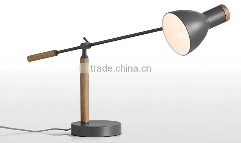 Adjustable Angle Table Lamp Metal With Powder Coating Finished Bedside Table Lamp Bedroom Study Room Table Lamp