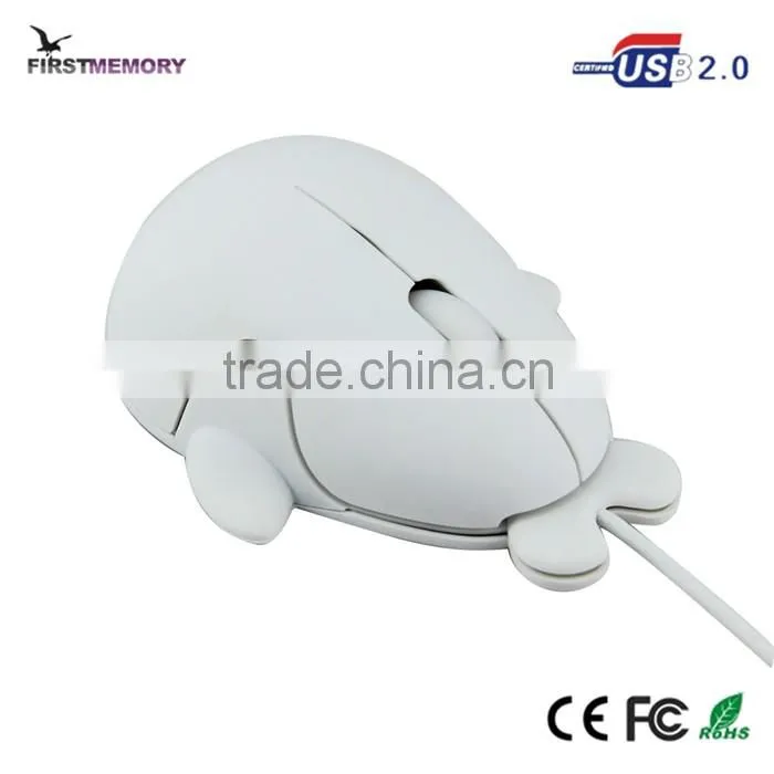 Endangered species dolphin shape optical wired gift mouse