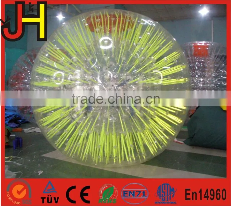 Hot sale fluorescent zorb ball, shining zorb ball, giant zorb body ball For children