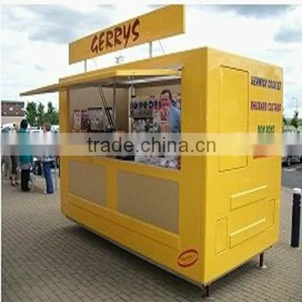 Convenient New Style Food Kiosk Mobile Food Carts for Sale CE