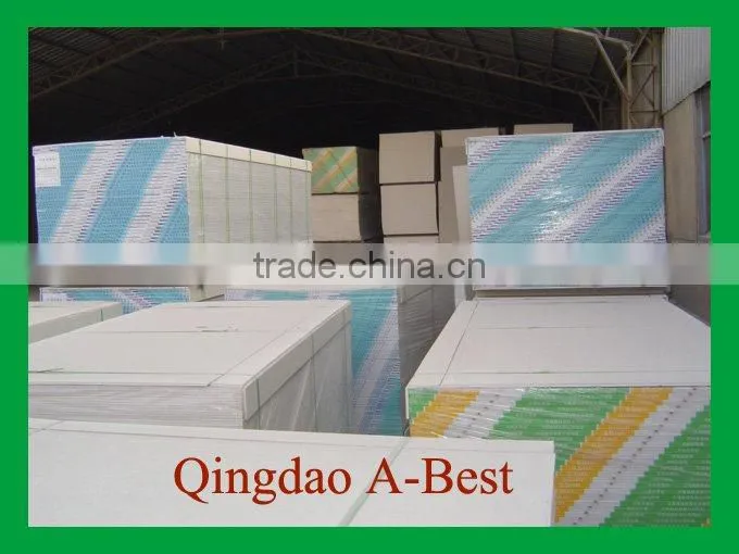 Square edged paper faced gypsum board