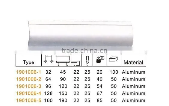 furniture aluminum pull handles for wood door
