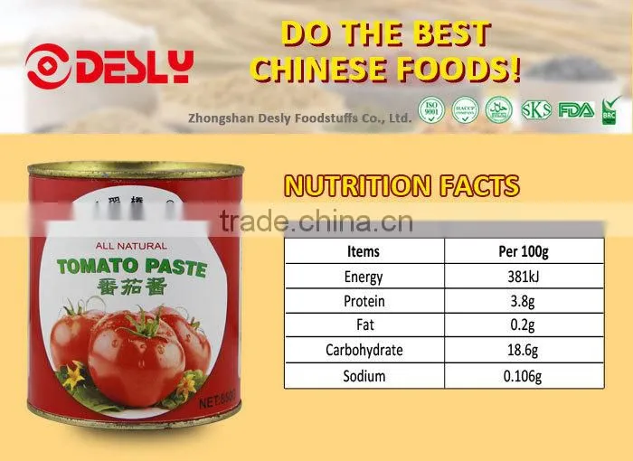 High quality Canned Toamto Paste manufacturer