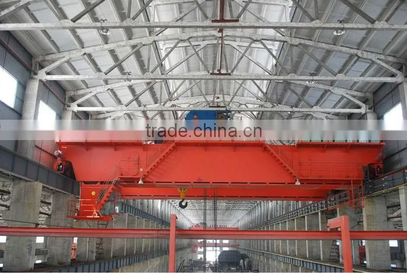 heavy duty double girder electric grab clamp overhead crane for sale