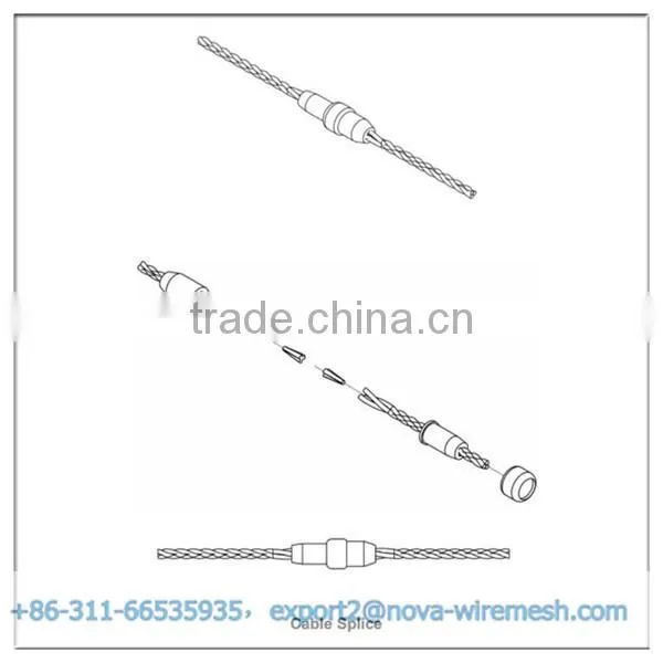 Cable wire fence / highway guardrail cable barrier