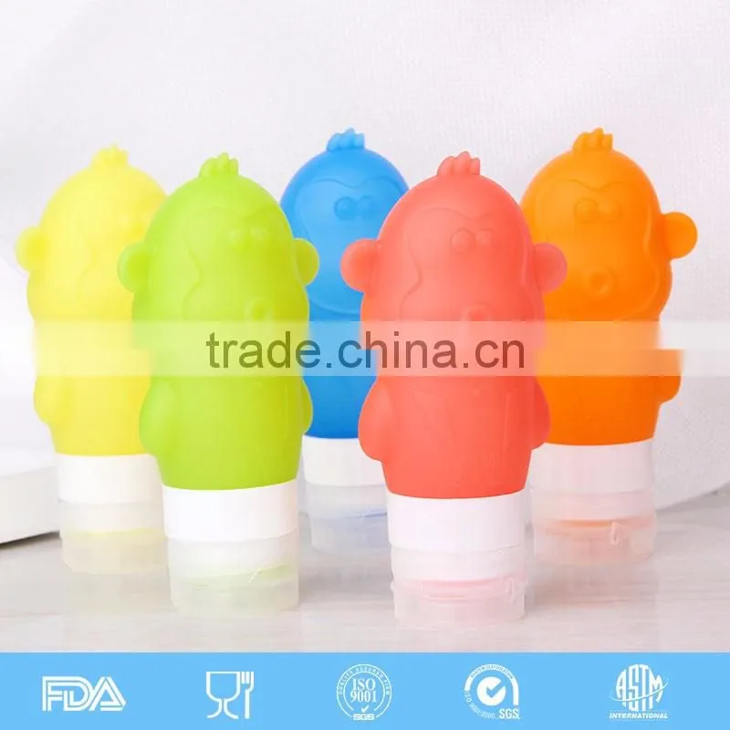 BPA Free silicone squeezable travel tubes