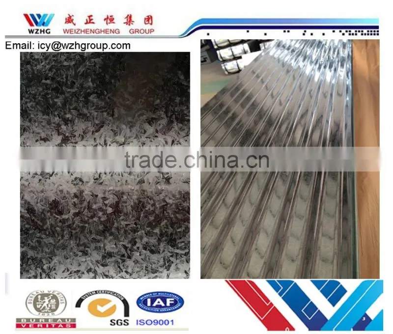 Galvanized/Aluzinc Corrugated Steel Sheet For metal roofing sheets