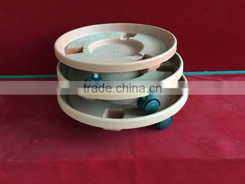 3size Outside Round Plastic Plant Pot Tray