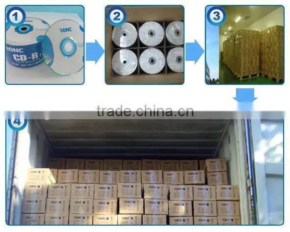 700MB Capacity Up to 52X Speed Full Face White Inkjet Printable cd r Wholesale