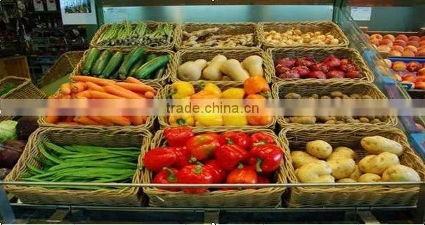 Custom storage basket supermarket food shelf candy display stand