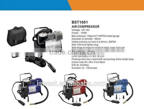 H90139 Air compressor Electric air pump Portable inflators tool for truck/car