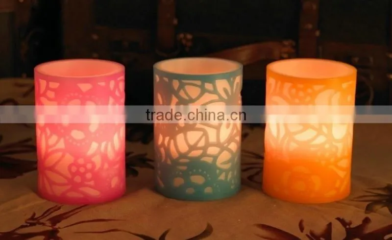 Christmas led candle led flameless flicking candle for Christmas led wax candle LED angel candle led candle