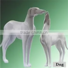 hot sale cute dog mannequins pink for window display