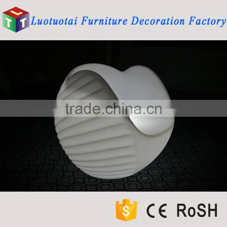 Dongguan furniture factory best price LED light sofa with battery operation