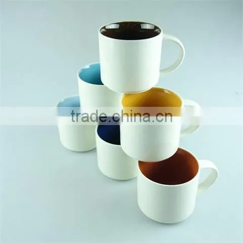 300ml Lovely ceramic coffee mug,milk mug with cap for promotion