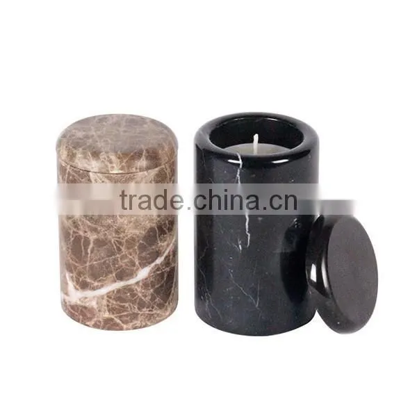 Unique marble mini carrara candle jars from craft factory direct sale