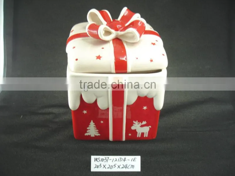 China Manufacturer Ceramic Christmas gift box