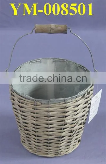 Round Willow Flower Pot