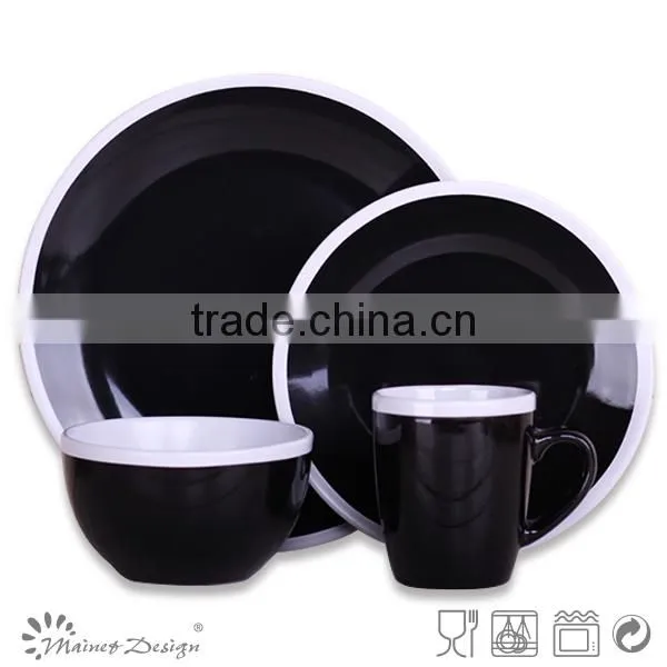 dark grey dinner set ceramic/18PCS GREY STONEWARE DINNER SET