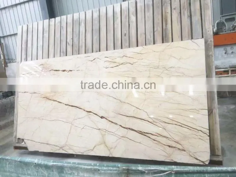 High Quality Polished Cream Color Natural Marble Big Slabs and Tiles BF12-03314a