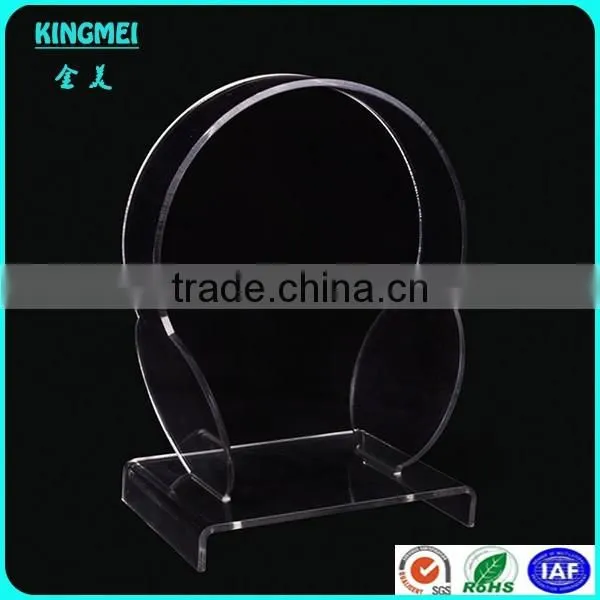 china factory custom high transparent acrylic headphone display stand,acrylic sample stand,headset rack