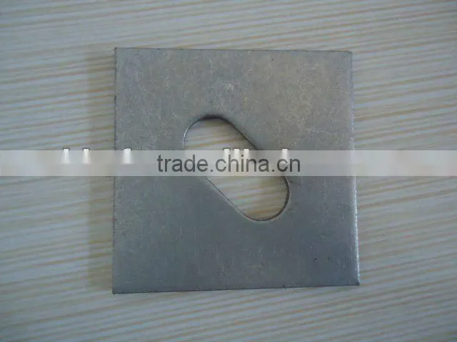 2"*2"*1/4"&3x3x1/4" square/round/slooted hole washer on sale