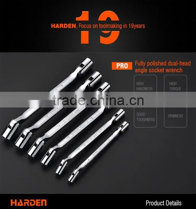 double socket wrench Chrome Vandium steel spanner wrench tool