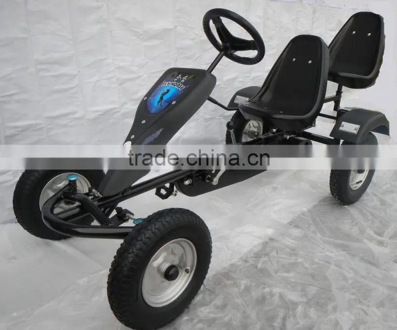 two seat 2 person pedal cart kart with CE certificate