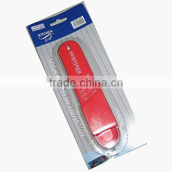 MS-5876 2pcs plastic adjustable measuring spoon