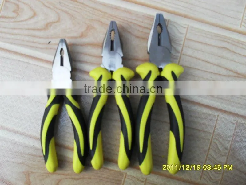 YF428 fine polished high quality plier with new style double color handle