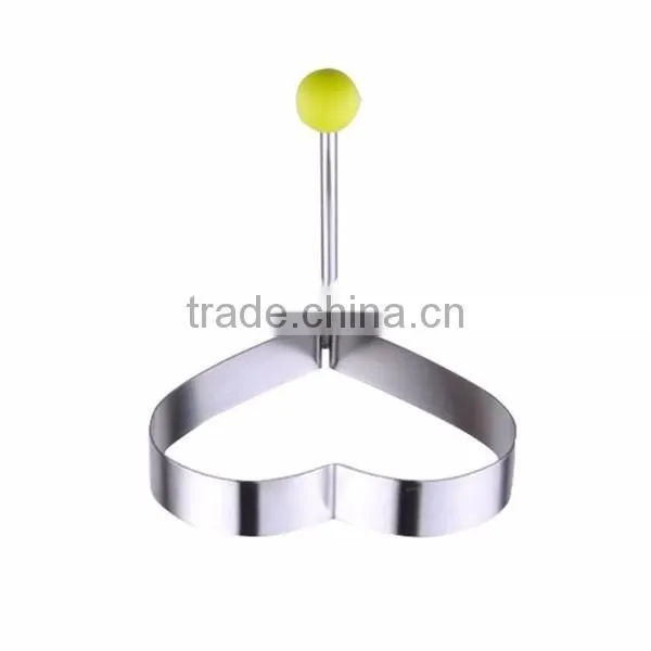 Stainless Steel Fried Egg Mold Pancake Mold Kitchen Tool Pancake Rings with Oil Brush 5 Pcs Set