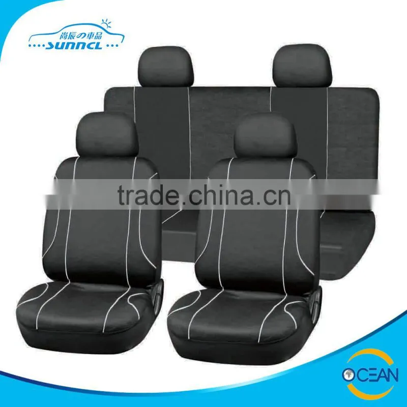 Premium Quality 8pcs Set Chevron Car Seat Cover with Comfortable Side Pad