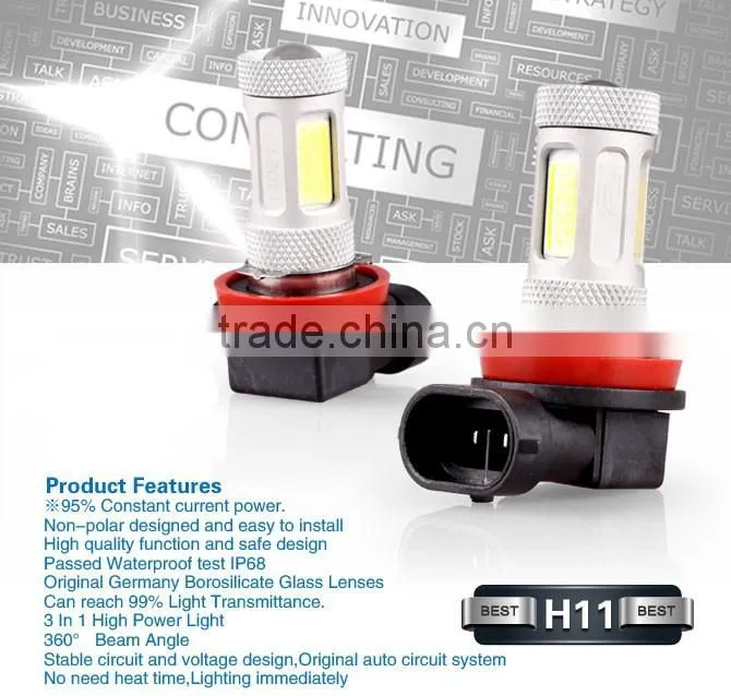 High Quality Car Led Foglight H11 H1 H3 H4 H7 H16 9005 High Power Led Foglamp for All Car Wholesale Price
