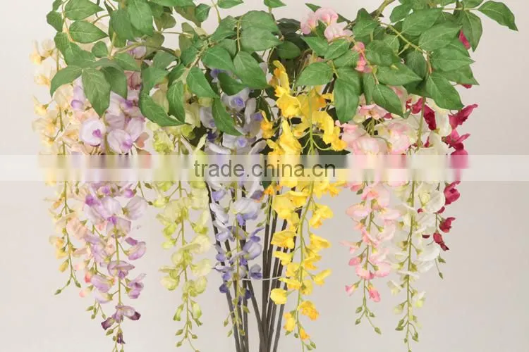 decorative artificial flower home handicraft silk wistaria wedding decoration centerpieces